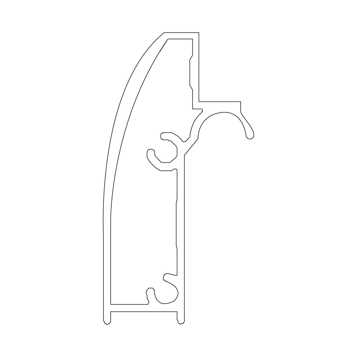 PROFILO ORIZZONTALE NICCHIA ESSENTIAL- per cm 140- DH- pezzi 1