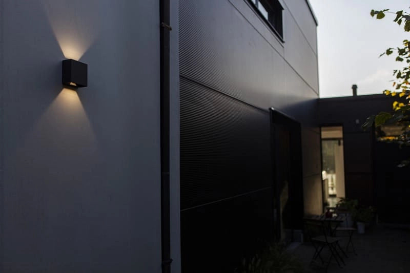 Applique esterno Lutec Gemini Beams nero LED 10W 3000K