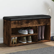 Panca Porta Scarpe Rovere Fumo 82x32x45,5 cm Legno Multistratocod mxl 109629