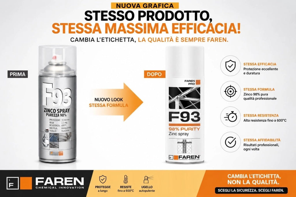 Spray Zinco F93 Ml. 400 12 Pezzi Faren