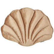 Cuscino decorativo in velluto a forma di conchiglia beige a tinta unita soggiorno camera da letto