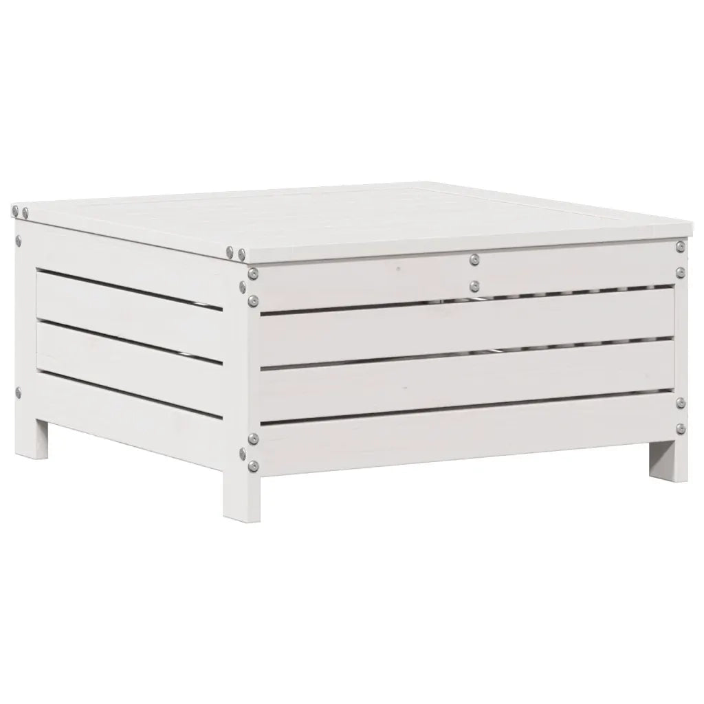 vidaXL Set Salotto Giardino 5pz con Cuscini Bianco Legno Massello Pino