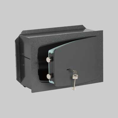 CASSAFORTE CON CHIAVE 1 STELLA ART. 8A010 CISA mm 310x195x190h, 2 Cat. Orizz. - 1 ripiano - CISA