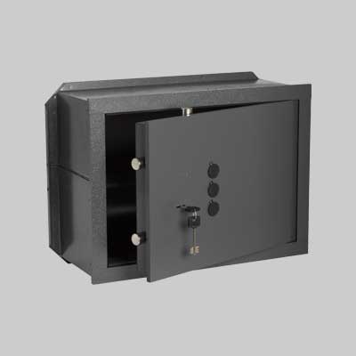 CASSAFORTE CON CHIAVE E COMBINAZIONE MECCANICA ART. 82210 CISA mm 490x250x360h,2 Cat. Orizz.,2 Cat. - CISA