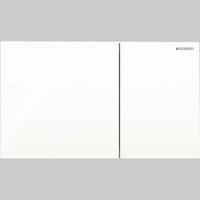 PLACCA DI COMANDO SIGMA70 IN VETRO DOPPIO TASTO  BIANCA     GEBERIT