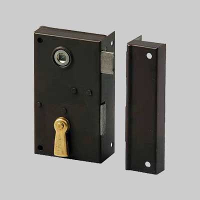 SERRATURA DA APPLICARE ART. 185 VERTICALE BONAITI E35 Dx - scatola 60 mm - 2 pezzi- BONAITI