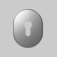 MOSTRINA ESTERNA PER CILINDRO EUROPEO '316L/SV' CIPIERRE 90x70x4 mm - Col. Cromo satinato - CIPIERRE