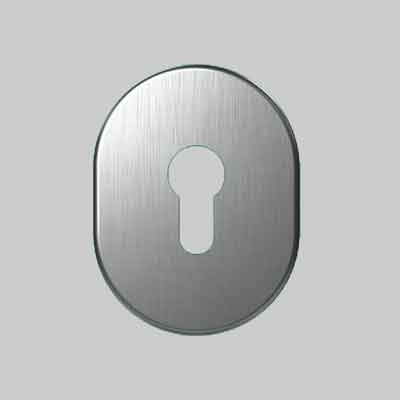 MOSTRINA ESTERNA PER CILINDRO EUROPEO '316L/SV' CIPIERRE 90x70x4 mm - Col. Cromo satinato - CIPIERRE