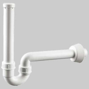SIFONE ORIENTABILE PER LAVABO CON ROSONE  1 1/4 x 40     WAVIN