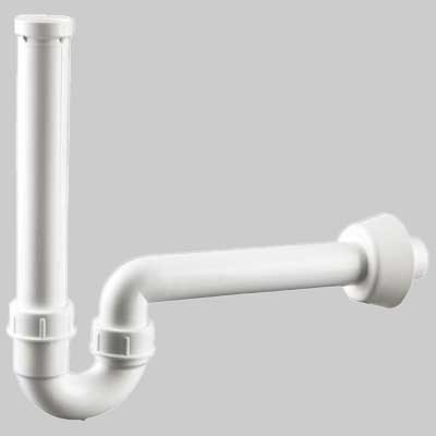 SIFONE ORIENTABILE PER LAVABO CON ROSONE  1 1/4 x 40     WAVIN