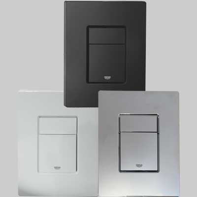 PLACCA DI COMANDO SKATE COSMOPOLITAN DOPPIO TASTO  CROMATA     GROHE