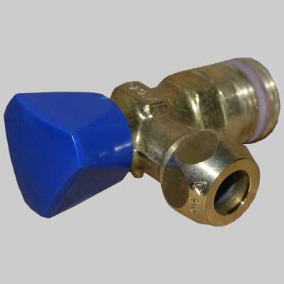 RUBINETTO D' ARRESTO PER CASSETTA INCASSO GROHE MODELLO GD2  1/2 x 3/8     GROHE