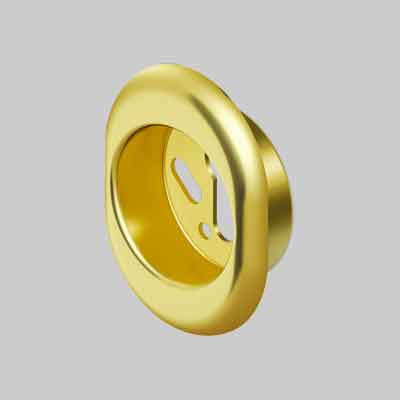 MOSTRINA PER DEFENDER MAGNETICO DISEC mm 20h - Col. Ottone lucido - DISEC