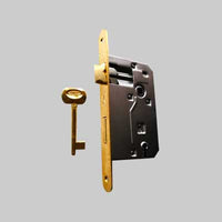 SERRATURA PER PORTE IN LEGNO 'PATENT' FRONTALE BORDO TONDO BONAITI E40 Bronzata - BONAITI