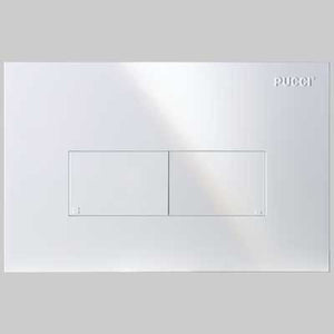 PLACCA DI COMANDO ECO LINEA DOPPIO TASTO  INOX     PUCCI