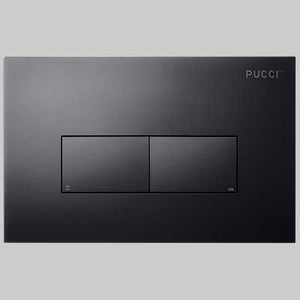 PLACCA DI COMANDO ECO LINEA ACRILICO DOPPIO TASTO  Nero Opaco     PUCCI