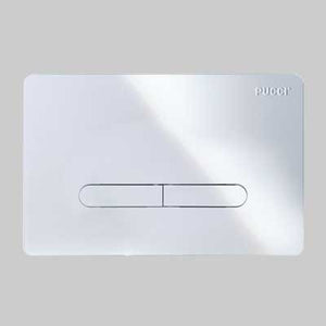 PLACCA DI COMANDO ECO TRATTO DOPPIO TASTO  SATINATA     PUCCI