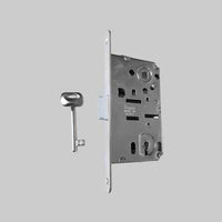 SERRATURA PER PORTE IN LEGNO 'PATENT B-BITTER' BONAITI E50 Cromo opaco - BONAITI