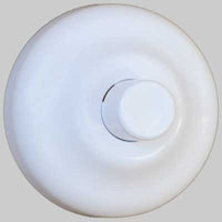 PULSANTE CON ROSONE PER CASSETTA INCASSO RAME  Bianco     PUCCI