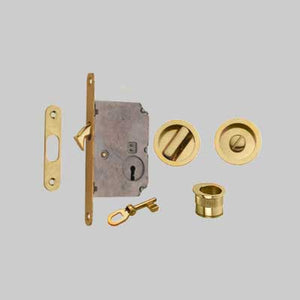 KIT PER PORTE SCORREVOLI - SOLO QUADRO Cromo satinato