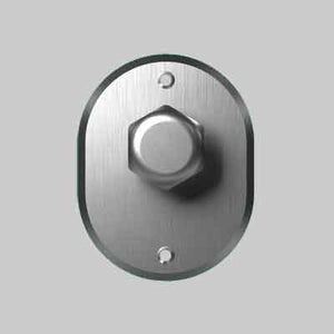 POMELLINI ESAGONALI PER CILINDRO CON MOSTRINA '331' CIPIERRE Ø 35 - Col. Ottone lucido - CIPIERRE