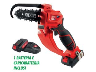 ELETTROSEGA POTATURA  A BATTERIA LITIO 18V BARRA CM.15 ONLY1    EXCEL ONLY1