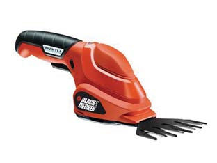 FORBICI CESOIA PER ERBA E ARBUSTI A BATTERIA LITIO 3,6V CON LAMA CM.10    BLACK&DECKER