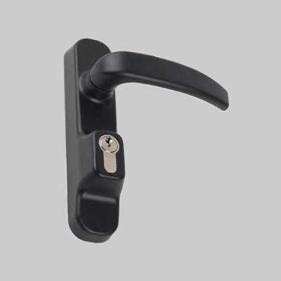 MANIGLIA ESTERNA PER MANIGLIONI Finitura nero - CORNI