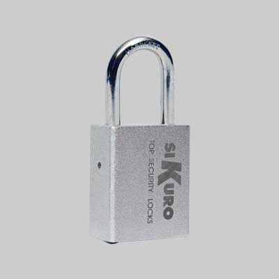 LUCCHETTO AD ARCO STANDARD IN ALLUMINIO SIKURO 38 mm - SIKURO