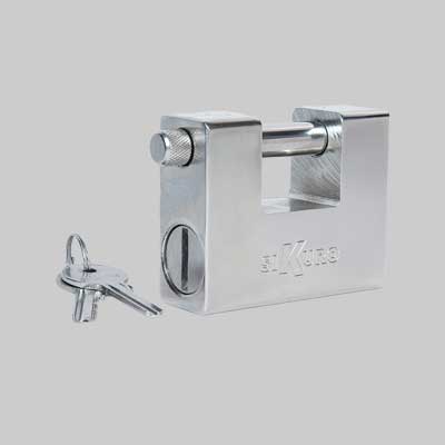 LUCCHETTO MONOBLOCCO 'TITAN' SIKURO 84 mm con 2 chiavi a profilo universale - SIKURO