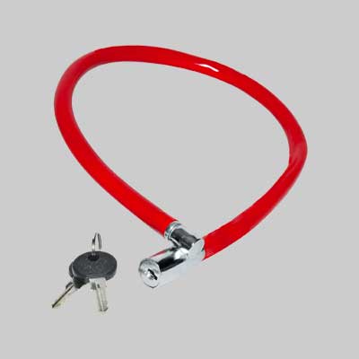 LUCCHETTO PER BICI A CAVO mm 10x65 cm - SIKURO