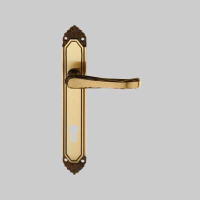 MANIGLIA 'FIORELLA' CON PLACCA FORO YALE Q8/85 - FROSIO BORTOLO