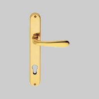 MANIGLIA 'GOCCIA' CON PLACCA FORO YALE Oro lucido