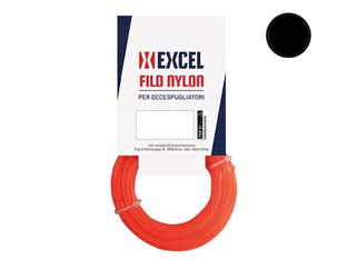 FILO PER DECESPUGLIATORE IN NYLON TONDO ARANCIO- - ø mm.4 in matassa mt.15 - 5 blister EXCEL