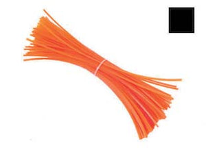 FILO PER DECESPUGLIATORE IN NYLON QUADRO ARANCIO- - mm.3 in spezzoni da cm.36 - conf. 50 pezzi - 1 blister EXCEL