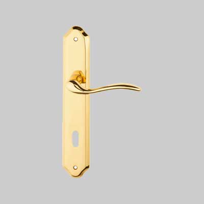 MANIGLIA 'MINORCA' CON PLACCA Oro lucido - FROSIO BORTOLO