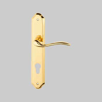 MANIGLIA 'MINORCA' CON PLACCA FORO YALE Oro lucido - FROSIO BORTOLO