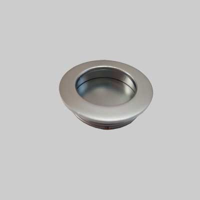 MANIGLIA AD INCASSO PER PORTE SCORREVOLI TONDA Ø 40 mm - Cromo opaco