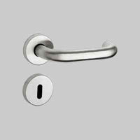 MANIGLIA INOX 'SPAGNA' CON ROSETTA E BOCCHETTA Col. Inox satinato - FIMET MANIGLIE