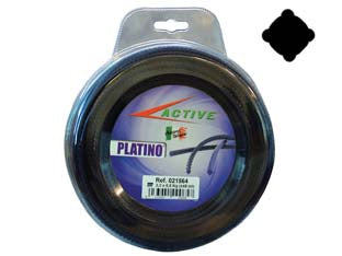 FILO NYLON PLATINO QUADRO VIOLA  PER DECESPUGLIATORI- - ø mm.3,3 - blister mt.15 - 1 blister ACTIVE