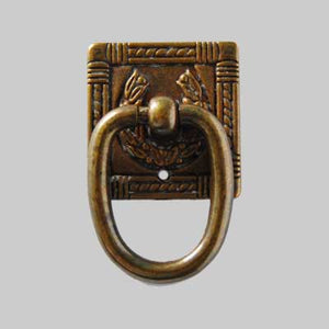 MANIGLIA PER MOBILI '5038/A7' 34x54 mm - Patinato antico - GIUSTI