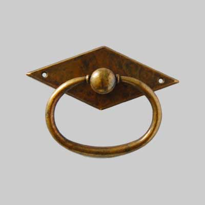 MANIGLIA PER MOBILI '5075' 43x57 mm - Patinato antico - GIUSTI