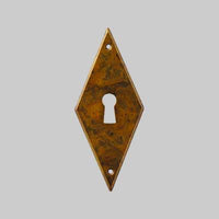 BOCCHETTA PER MOBILI '8044/8039' VERTICALE 28x55 mm - Patinato antico - GIUSTI