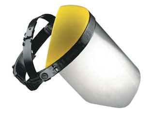 VISIERA DI PROTEZIONE PROFESSIONALE IN POLICARBONATO - 6 pezzi