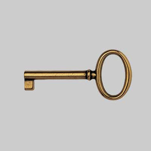 CHIAVE PER MOBILI '33706' 34x73 mm - Ottone antico - METAL GROUP