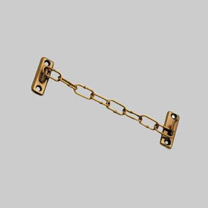CATENA DI SICUREZZA IN OTTONE PER PORTE  150 mm - Ottone lucido - 25 pezzi