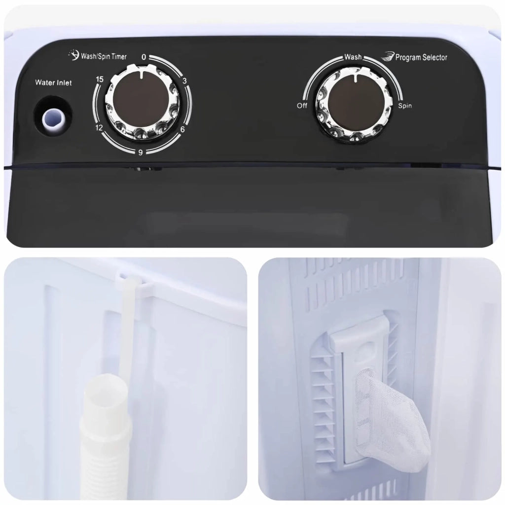 Mini lavatrice con vasca singola 4,6 kg Nero e Bianco 42039111