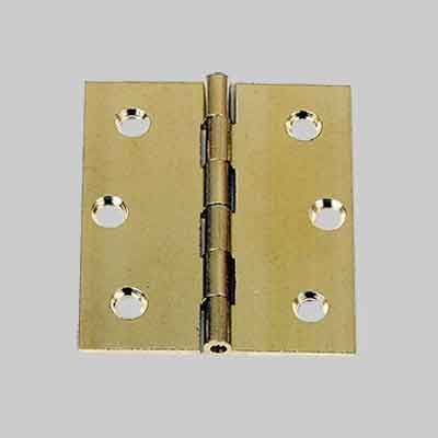 CERNIERA FRESATA PIANA 'ECO' 60x50 mm - Ottone lucido - 24 pezzi