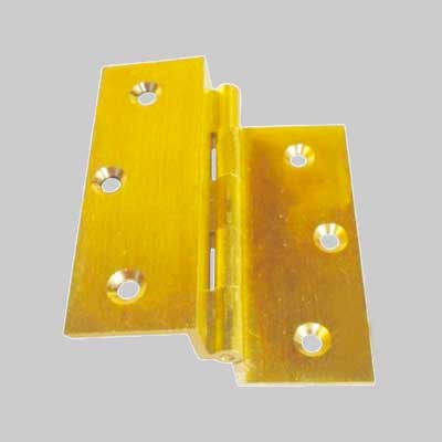 CERNIERA FRESATA DOPPIO COLLO 50x40 mm - Bronzato - 24 pezzi