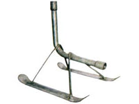 SLITTA IN METALLO ZINCATO PORTAIRRIGATORE CON ATTACCO F 1